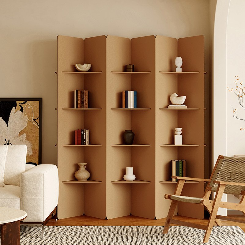 陈象多层置物屏风隔断客厅店铺产品展示墙入户玄关挡板简约瓦楞纸