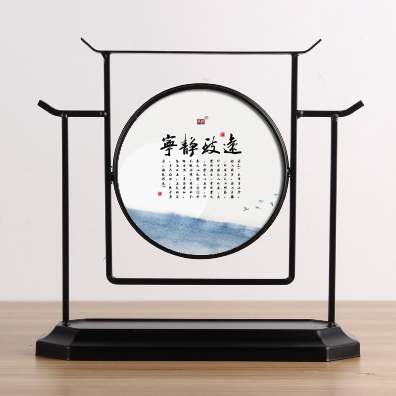 热销承沁新中式工艺品家具家居电视柜玄关客厅P装饰品摆件卧室禅