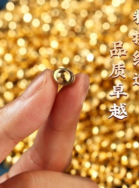 热销实心b沙金小元宝摆件仿金迷你摆件铜米缸聚宝盆客厅办公室装