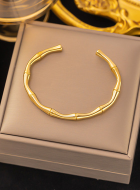 欧美跨境新款半开口竹节