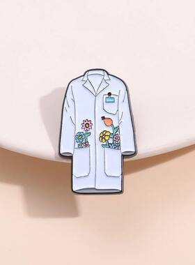 医学生徽章医生护士节胸针医护节白大褂教授科学家科研工作者礼品