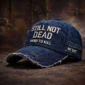 刺绣棒球帽STILL NOT DEAD帽子鸭舌帽防晒帽男遮阳帽户外运动做旧