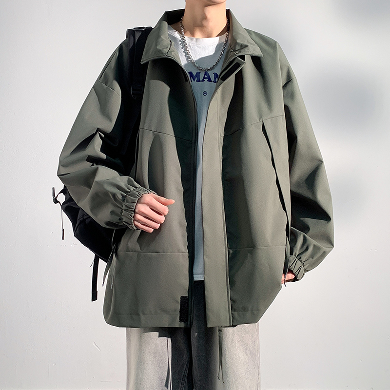 港風立領防水透氣運動登山服