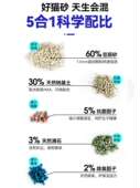混合猫砂无尘豆腐砂纳基土砂混合除臭用品 麦顿猫砂经典 5合1