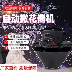 舞台自动撒花瓣机婚礼彩纸撒花婚庆酒吧道具亮片花瓣飘纸机喷纸机