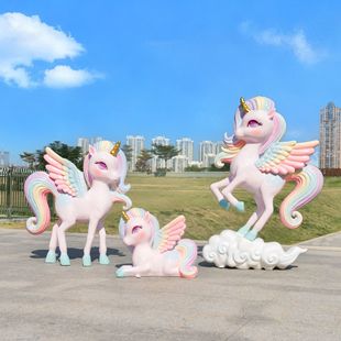 2026新年马雕塑元旦春节美陈装饰户外景商业街区小区吉祥物大摆件