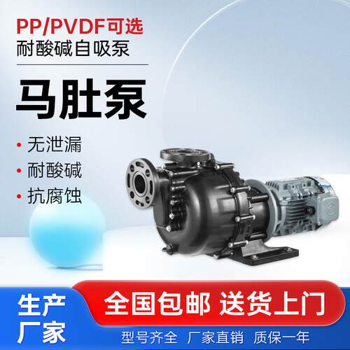 卧式耐酸碱自吸泵化工提升泵电镀泵耐腐蚀水泵槽外马肚泵大头泵