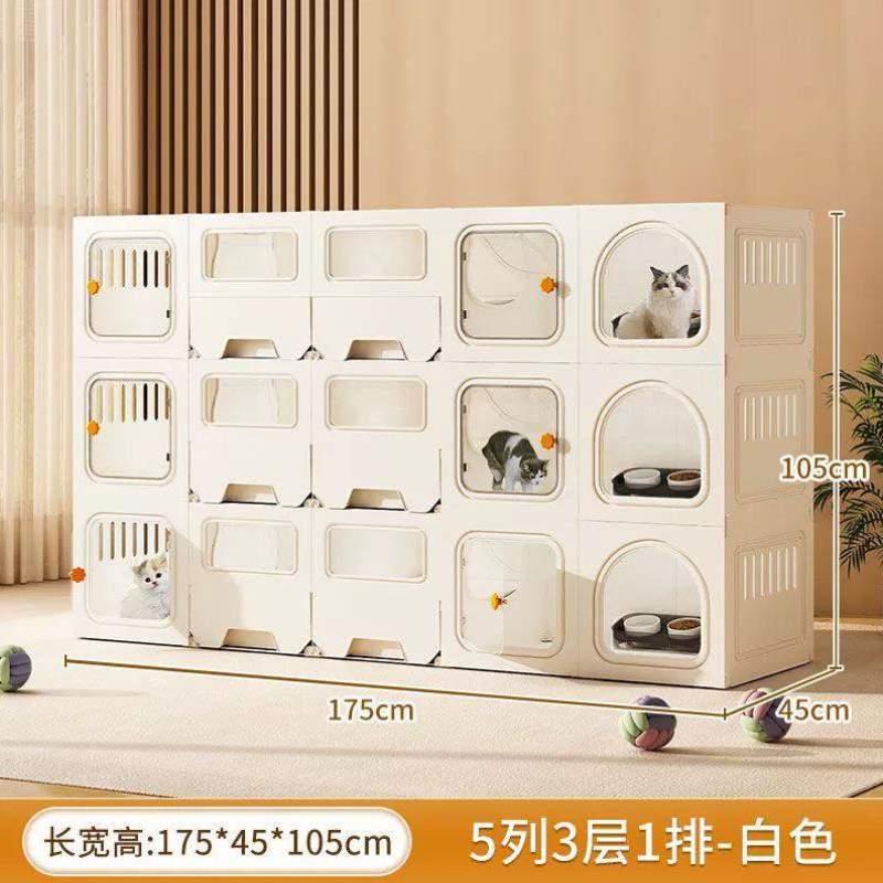 宠物店专用猫柜隔断定制家用繁殖繁育笼带猫舍猫别墅特价笼子三层