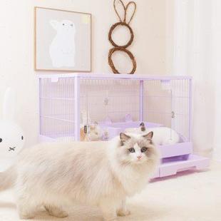 Umi豪华兔笼大号亚克力景观笼兔子兔笼家用超大高颜值荷兰猪宠物