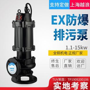 防爆污水泵380三相潜水排污泵220大流量污水泵矿用排污泵