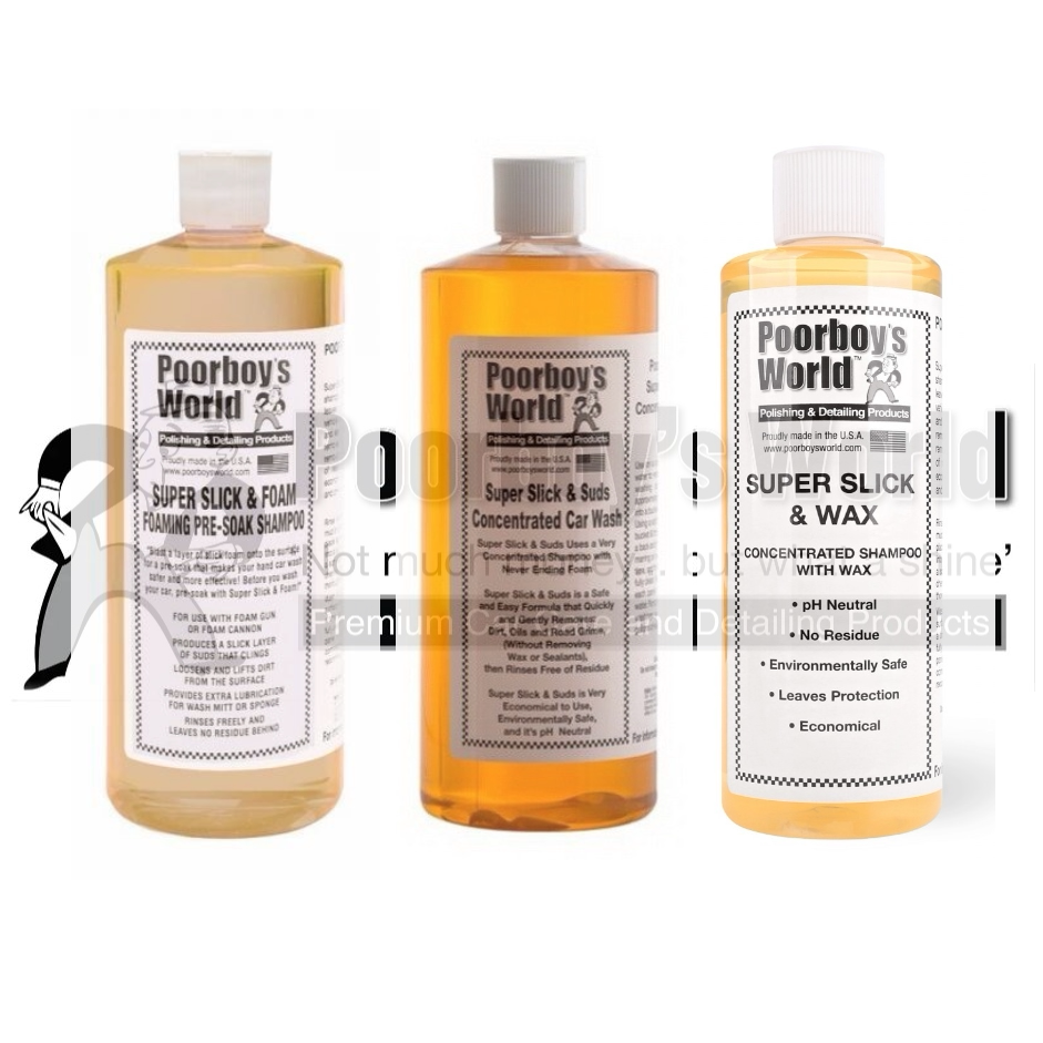 美国穷小子FOAM预洗Suds洗车液PA壶正洗Wax上光Poorboy's波仔世界