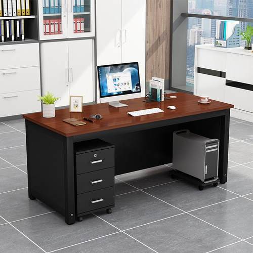 人简约现代办公桌家用单台大中小桌电脑桌老板职员多功能培训桌写