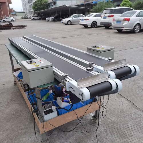 家定制小型输送 冲床接料传型送机桌面厂皮带式流水XS-1047机线微