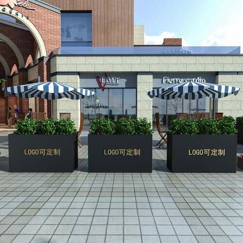 北欧户外铁摆艺花箱市政商业街售GJM楼部广外场花隔断奶茶店槽组