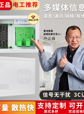 光纤入户信息弱电配电箱网线整理网络家用多媒体集线箱布线箱暗装