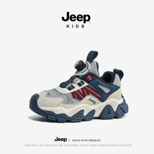 透气网面夏季 经典 儿童沙滩鞋 拼色休闲鞋 户 时尚 jeep百搭男童凉鞋