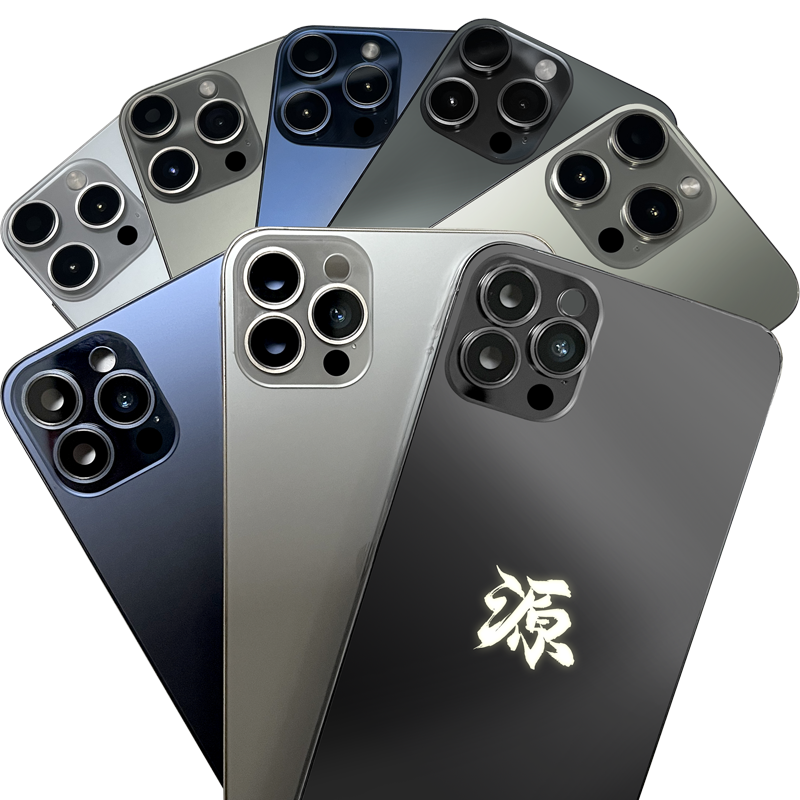 源族适用于苹果XR改15pro后盖12改16pro中框XR改16PRO后壳玻璃 XS XSMAX 11PM改变13外观总