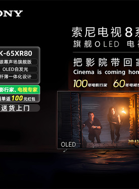 索尼电视8系65英寸 OLED百万级控光 AI画质算法 屏幕发声K-65XR80