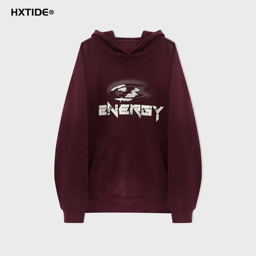 HXTIDE中国狐轩秋季圆领卫衣男