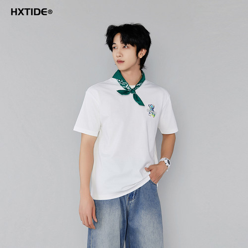 HXTIDE中国狐轩夏季男士T恤