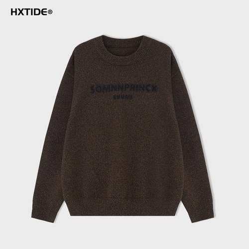 HXTIDE中国狐轩男装冬季圆领毛衫