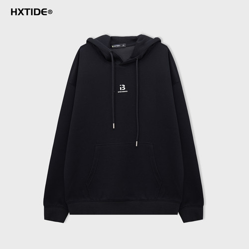 HXTIDE中国狐轩男装冬季带帽卫衣