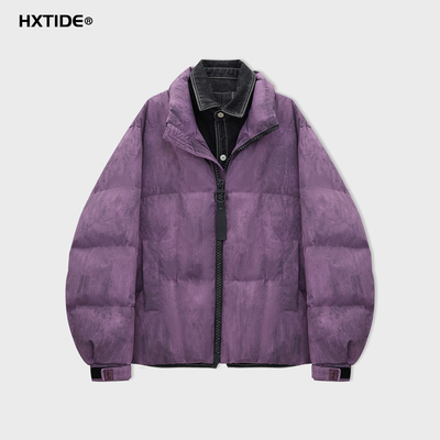 HX中国狐轩男装冬季短款羽绒服