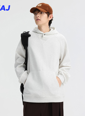 430克重磅洛奇双面连帽卫衣男款2024新款秋冬季学生oversize上衣