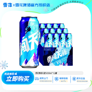 雪花啤酒经典勇闯天涯 500ml*12听麦汁浓度8度