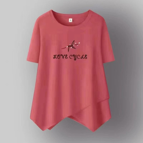 夏季新款大码妈妈装纯棉T恤上衣