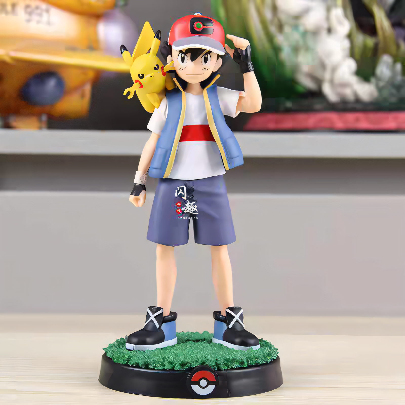 宠物小精灵 神奇宝贝 模型摆件 小智 皮卡丘 手办 神奇宝贝公仔