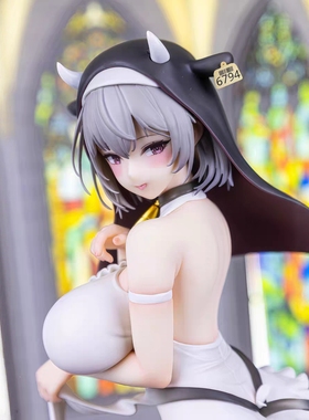 二次元美少女奶牛修女手办动漫日本性感模型摆件机箱男生礼物