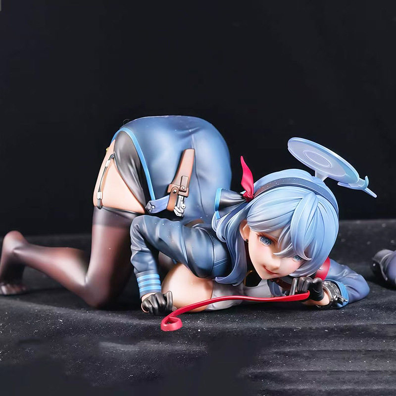 碧蓝档案趴姿天雨亚子手办美少女