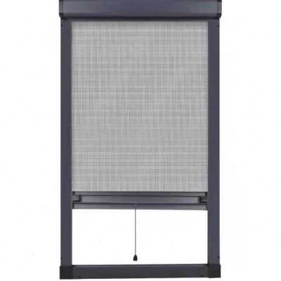 定制304不锈钢网防老鼠纱窗自装卷筒式上下拉伸缩推拉内外平开窗