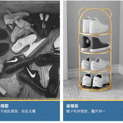 儿童多层鞋架宝宝小型分层收纳架子可爱型女孩简易省空间家用鞋柜