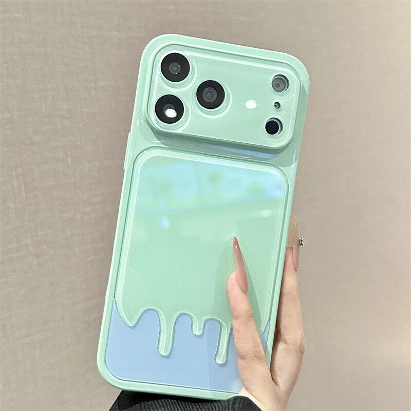 超好看夏日融化冰淇淋适用iPhone17苹果16ProMax/15Pro手机壳小众