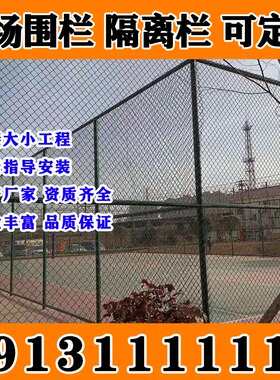 江苏扬州球场围网体育场隔离栅护栏网学校操场围栏阳台防护网绿色
