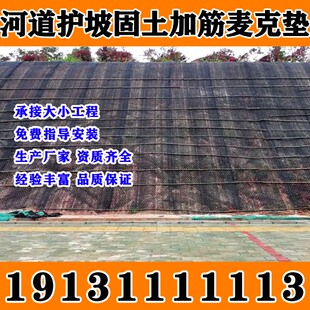 广西固土加筋麦克垫生态绿化三维植被生态护坡土工麦克垫防水土流