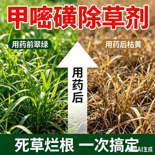 甲嘧磺隆除草剂杂草烂根药铁路荒地防火带除灌木公路甲嘧密黄磺隆