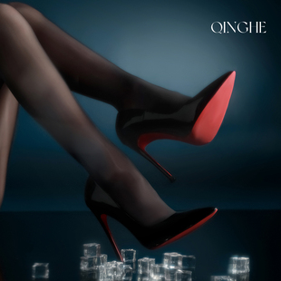 轻禾「琉璃冻」1200针高密针织1D超薄性感黑丝袜细腻均匀流光缎