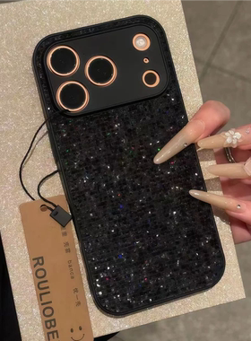 轻奢闪钻满天星适用iPhone17/16手机壳小米17ProMax新款华为Pura80/Mate70细闪OPPOFindX8Pro全包K90保护套