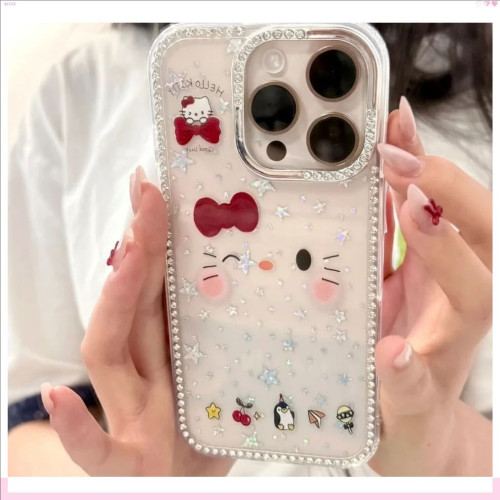 苹果17日韩ins风闪钻边框手机壳