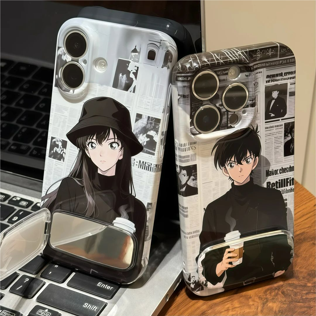 适用iPhone17/16promax港风柯南新一报纸情侣菲林手机壳小米17/15新款华为pura80/70pro小众vivos30支架软壳,3C数码配件,手机保护套/壳,淘宝优惠券,粉丝福利购,淘宝优惠卷