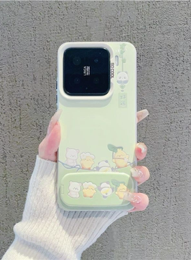 适用小米15/14/13/12pro中国风熊猫手机壳红米K80/70/60情侣turbo4pro大孔note13/14支架保护套iPhone16软壳