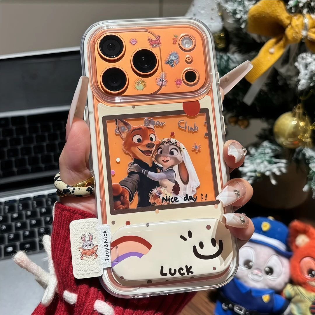 适用iPhone17尼克朱迪情侣手机壳