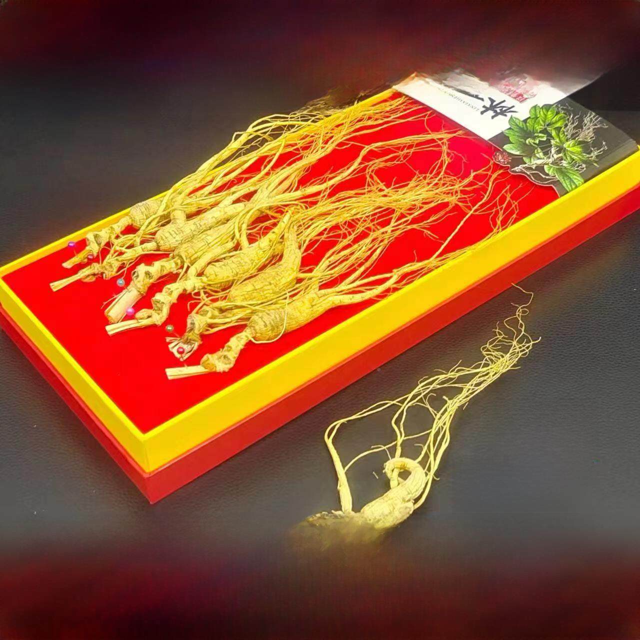 【免费试用人】2KOL0g长人白山高年森林参、泡酒泡汤参礼盒