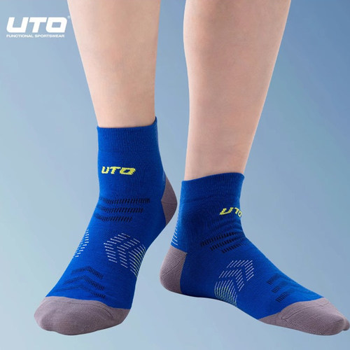 UTO透气抑菌羊毛中筒袜子男女
