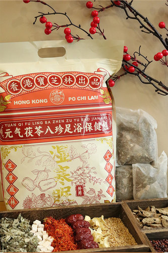 元气茯苓八珍足浴保健包 真材实料开水冲泡无需熬煮 30g*30包/袋