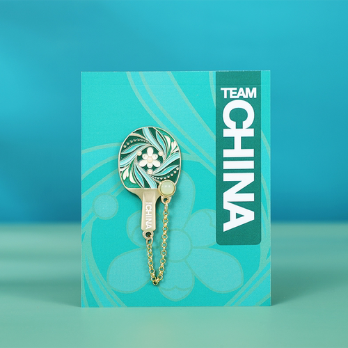 兰心乒乓球徽章TEAM CHINA文化创意徽章