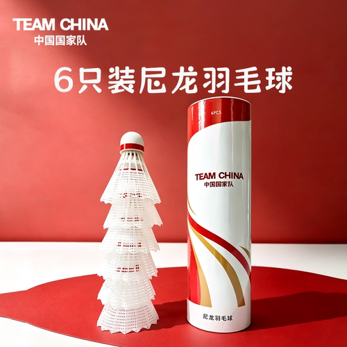 中国国家队尼龙羽毛球6只装